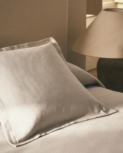 Bedspreads*ZARA Home Textured Throw Pillow Cover Stone