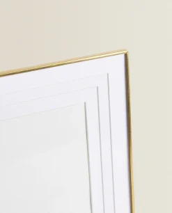 Frames And Canvases*ZARA Home Thin Metal Frame Golden