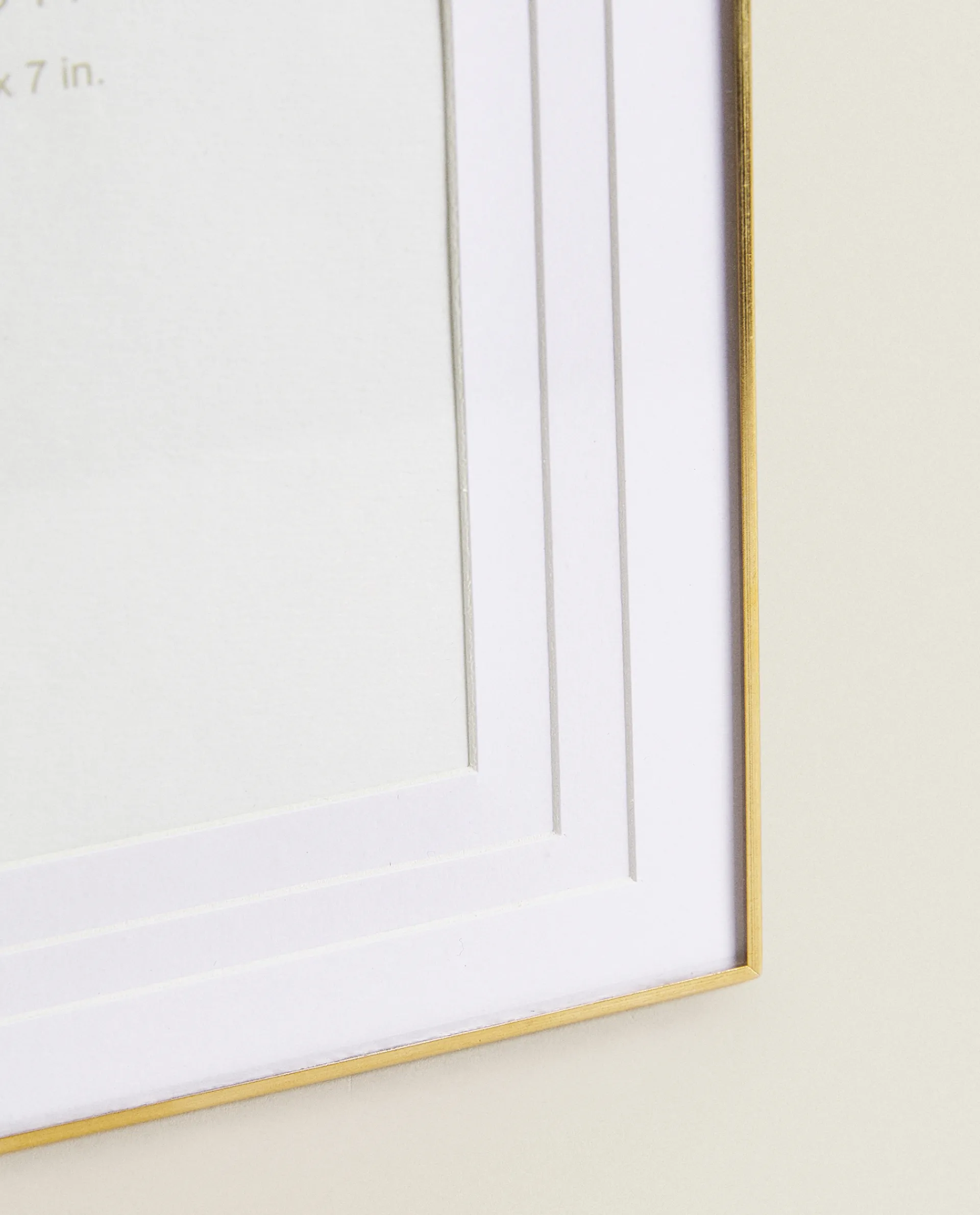 Frames And Canvases*ZARA Home Thin Metal Frame Golden