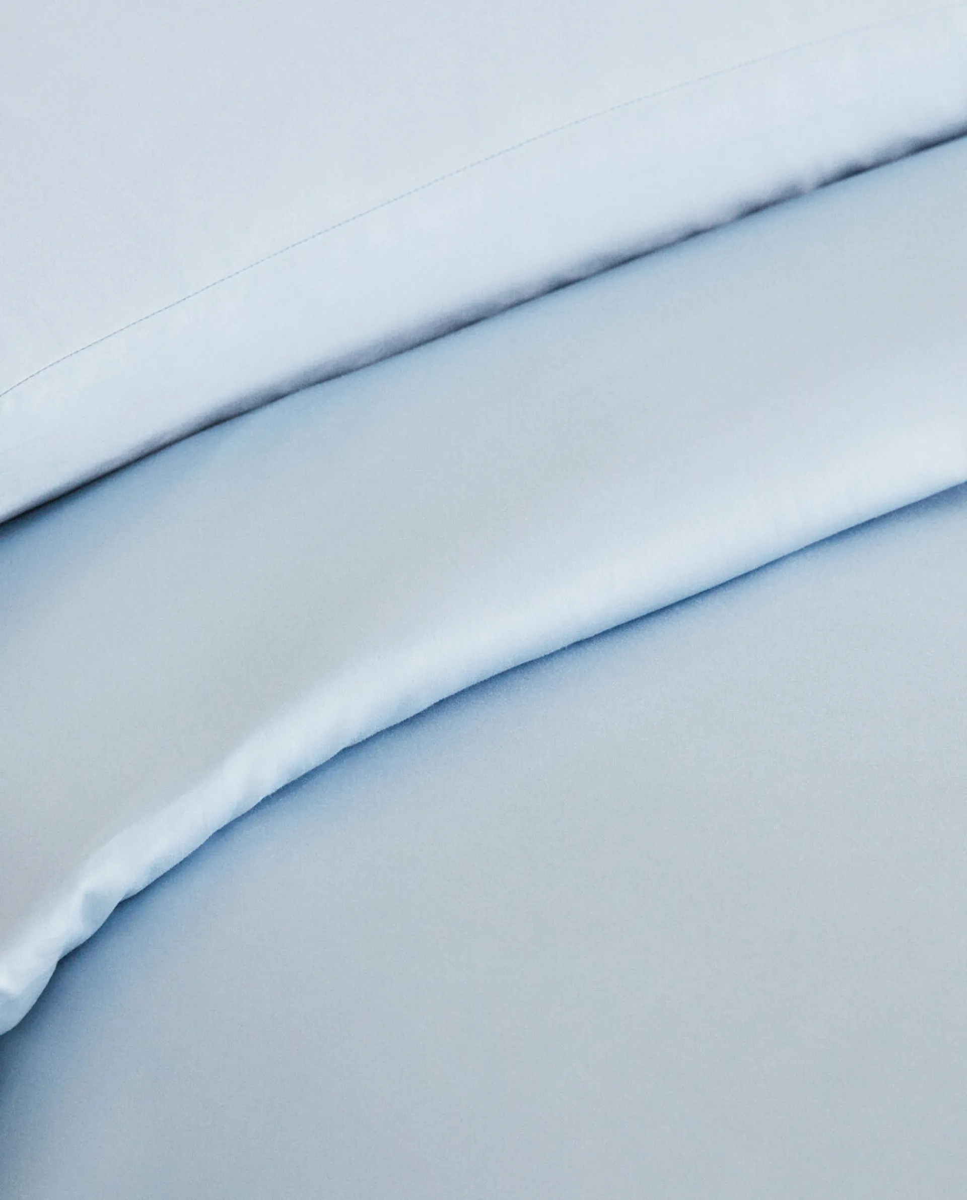 Duvet Covers*ZARA Home (300-Thread-Count) Cotton Sateen Duvet Cover Blue