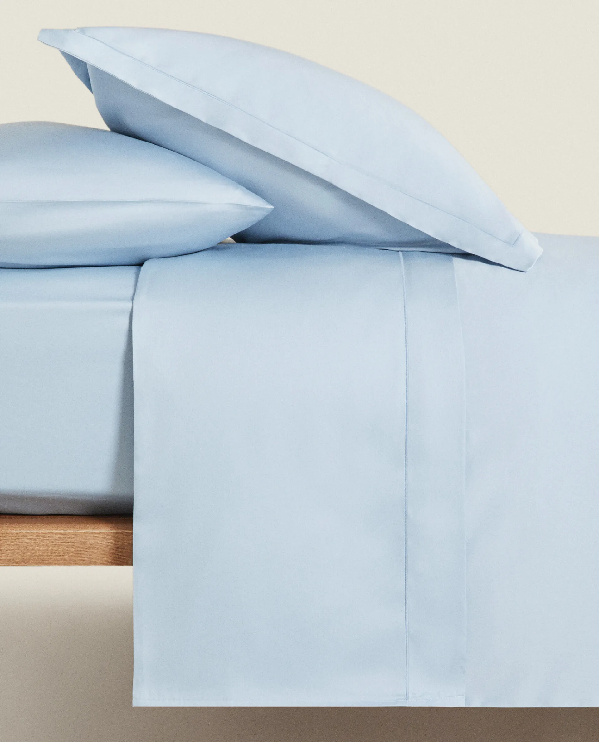 Duvet Covers*ZARA Home (300-Thread-Count) Cotton Sateen Duvet Cover Blue