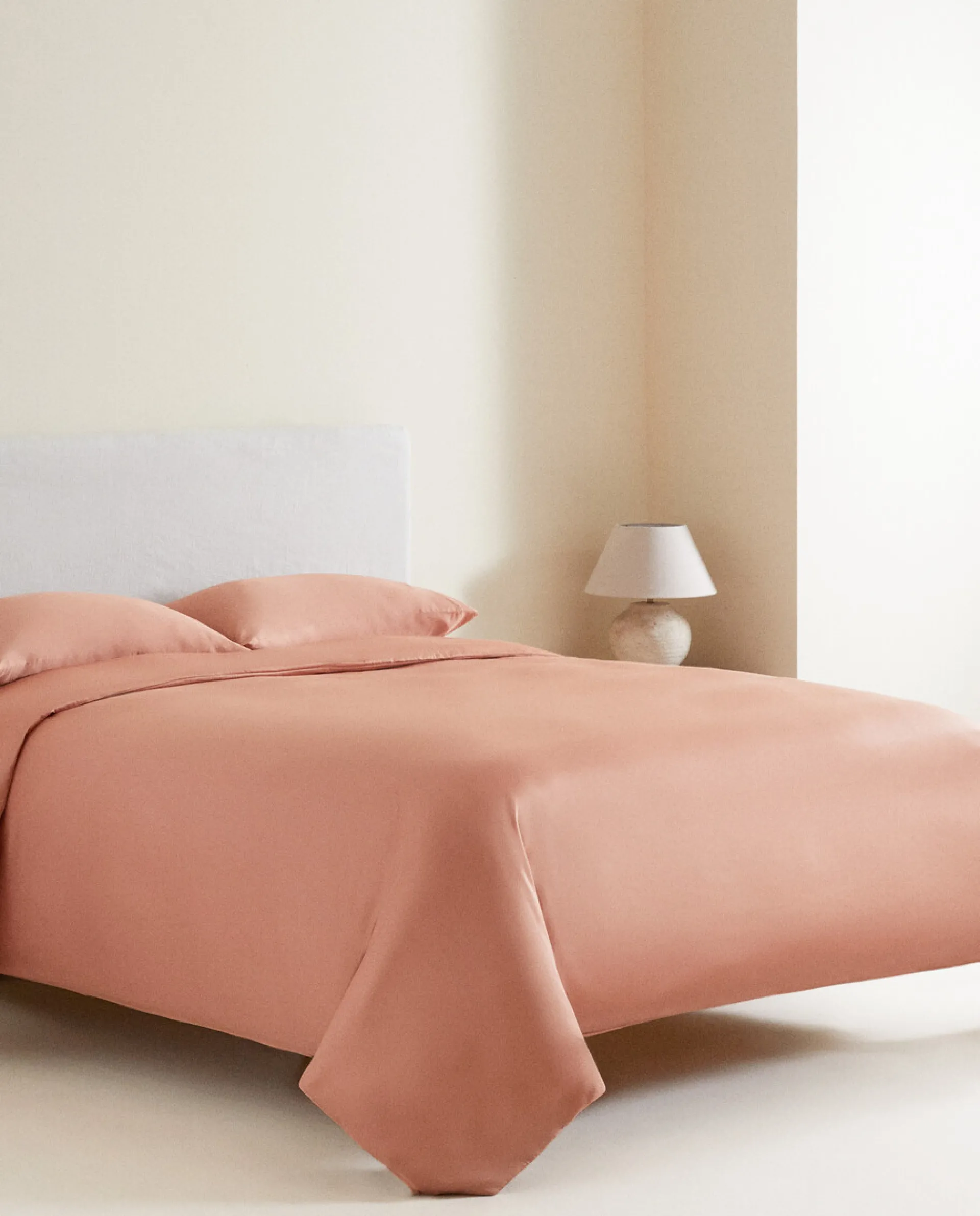 Duvet Covers*ZARA Home (300-Thread-Count) Cotton Sateen Duvet Cover Pink