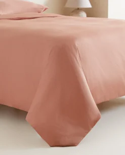 Duvet Covers*ZARA Home (300-Thread-Count) Cotton Sateen Duvet Cover Pink