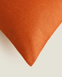 Solid*ZARA Home Throw Pillow Cover Russet