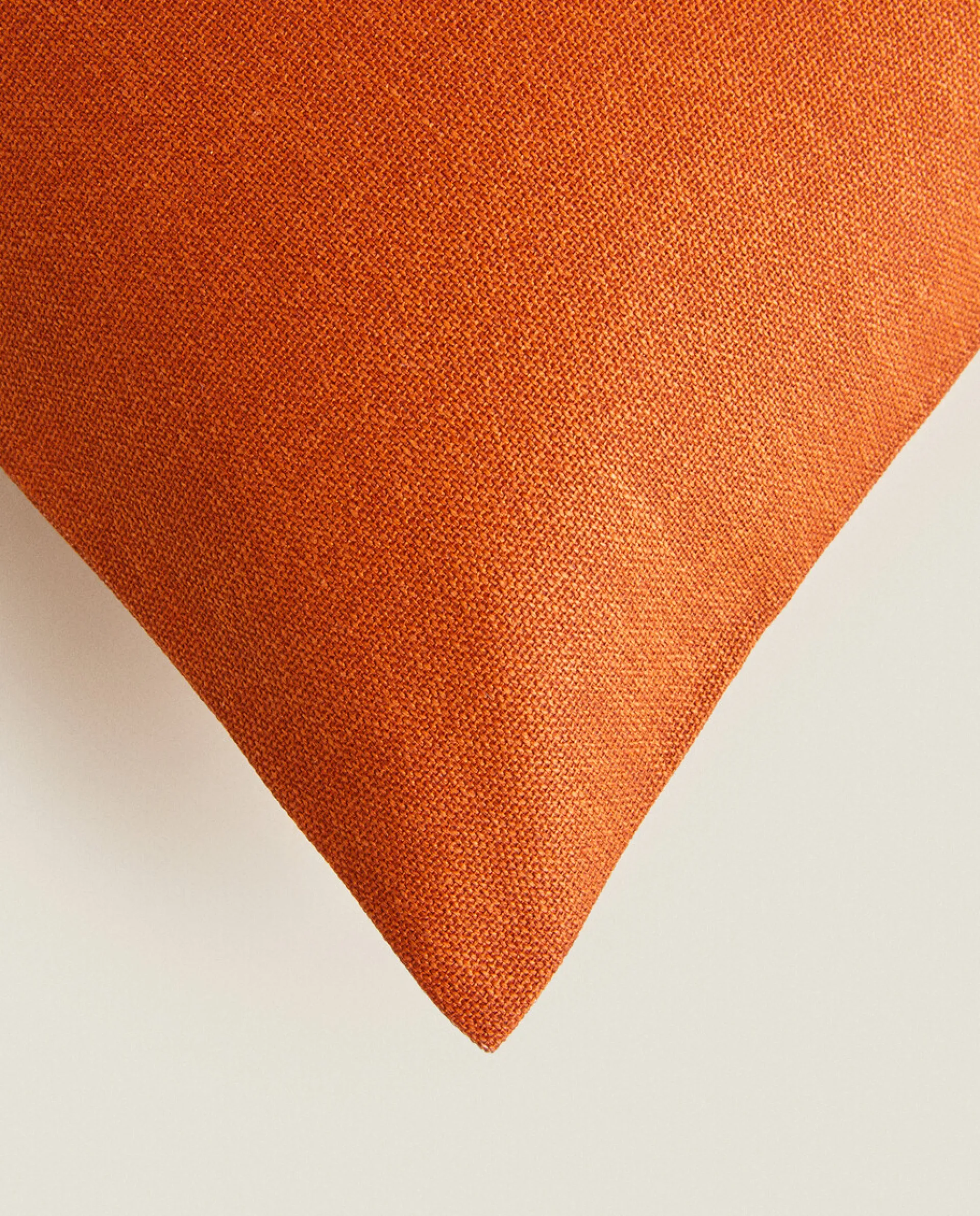 Solid*ZARA Home Throw Pillow Cover Russet