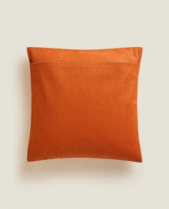 Solid*ZARA Home Throw Pillow Cover Russet