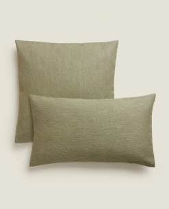 Solid*ZARA Home Throw Pillow Cover Moss Green