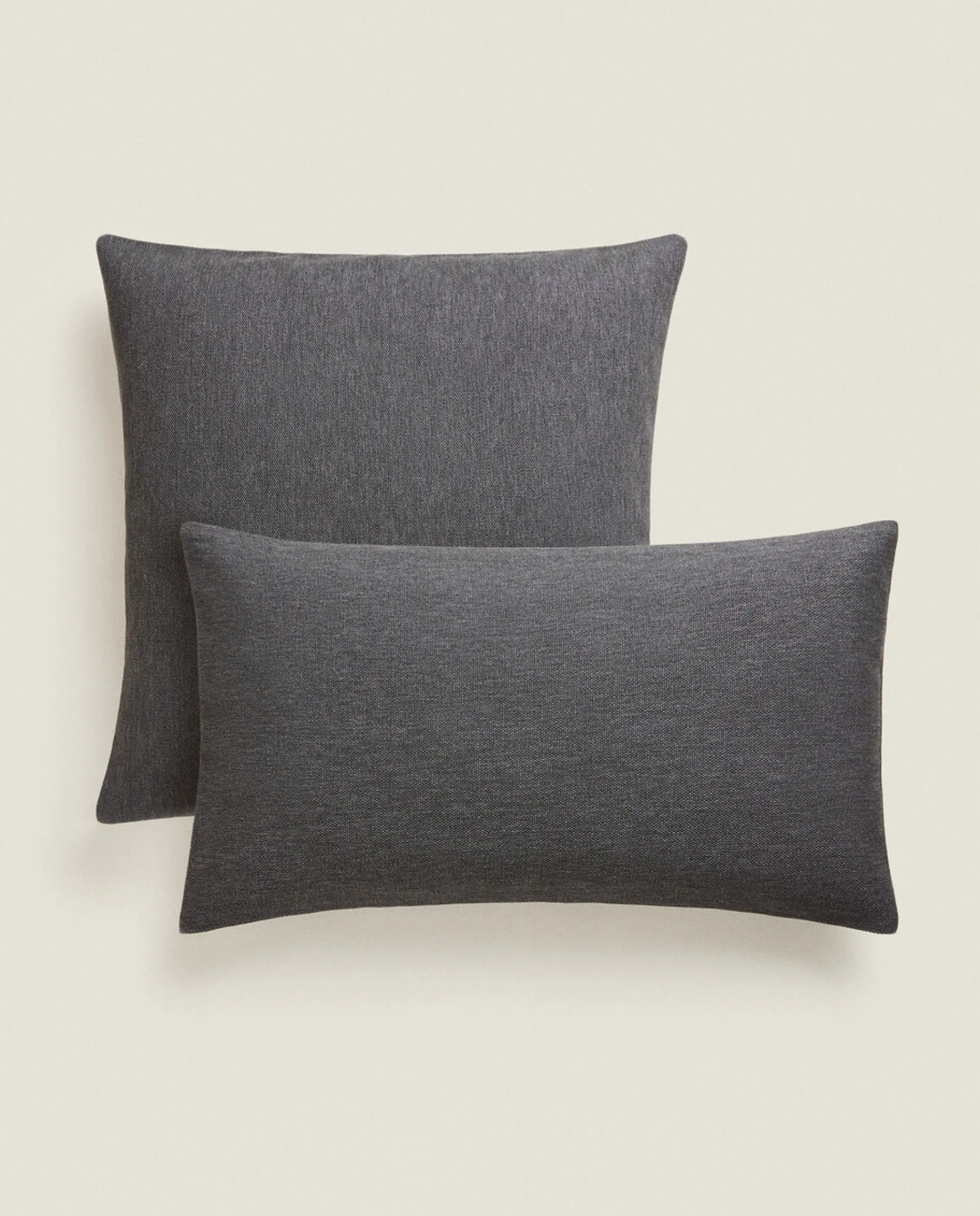 Solid*ZARA Home Throw Pillow Cover Grey