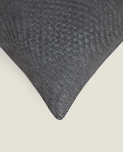Solid*ZARA Home Throw Pillow Cover Grey