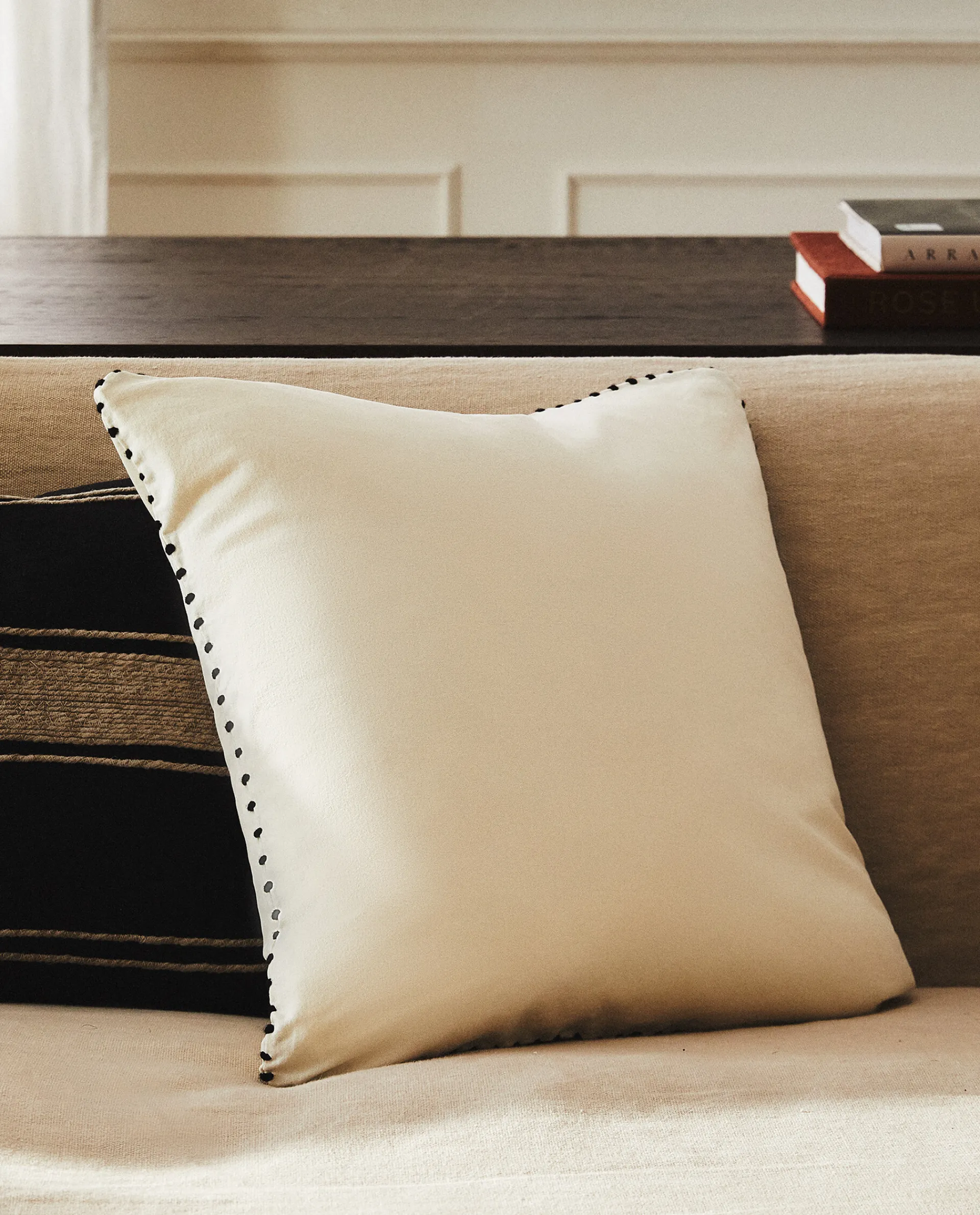 Solid*ZARA Home Throw Pillow Cover Cream