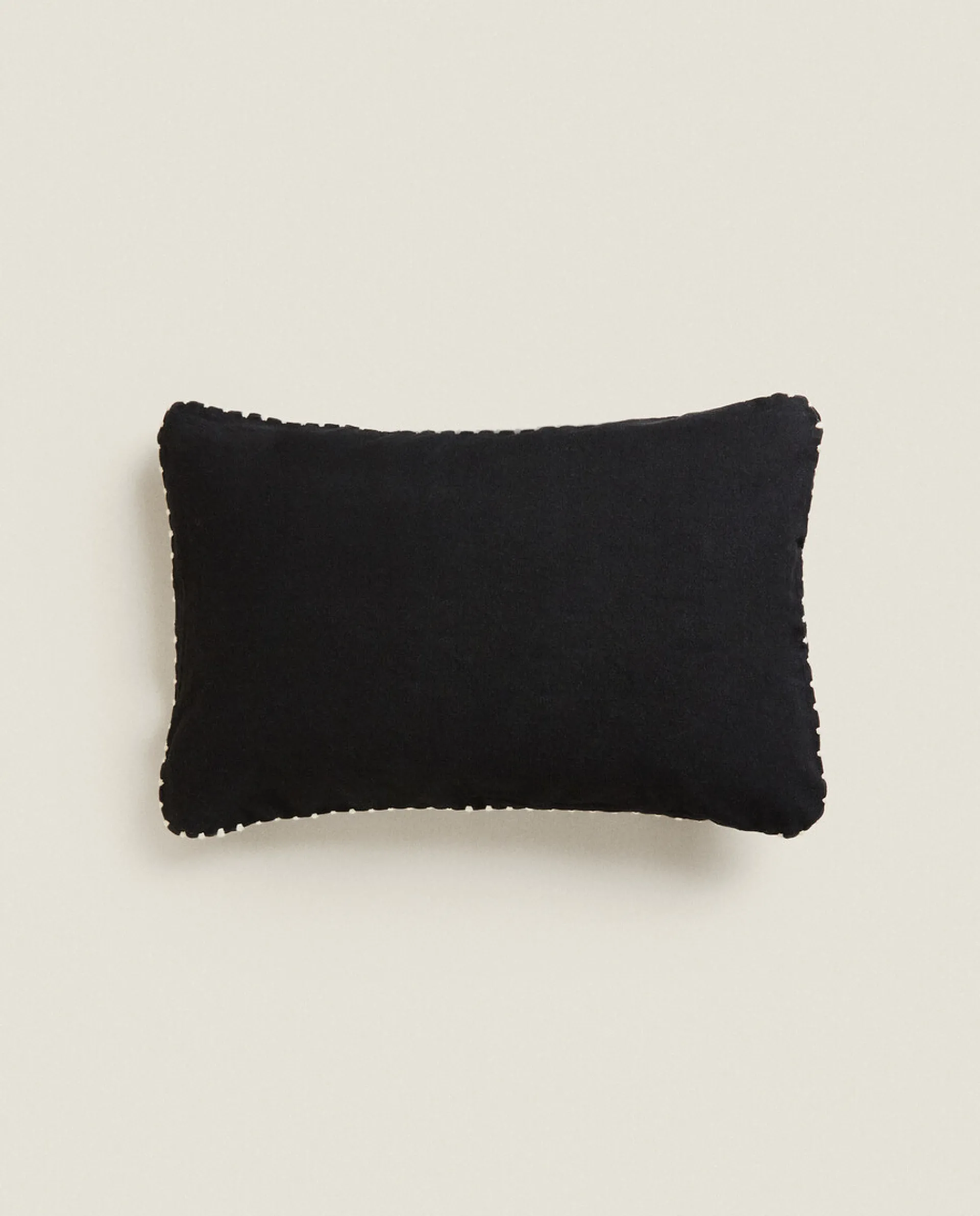 Solid*ZARA Home Throw Pillow Cover Black