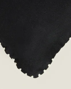 Solid*ZARA Home Throw Pillow Cover Black