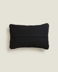 Solid*ZARA Home Throw Pillow Cover Black