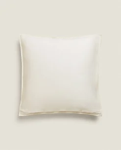 Quilts*ZARA Home Throw Pillow Cover With Dots Cream