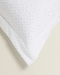 Bedspreads*ZARA Home Throw Pillow Cover With Polka Dot Design White