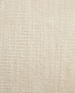 Solid*ZARA Home Throw Pillow Cover With Tassels Cream