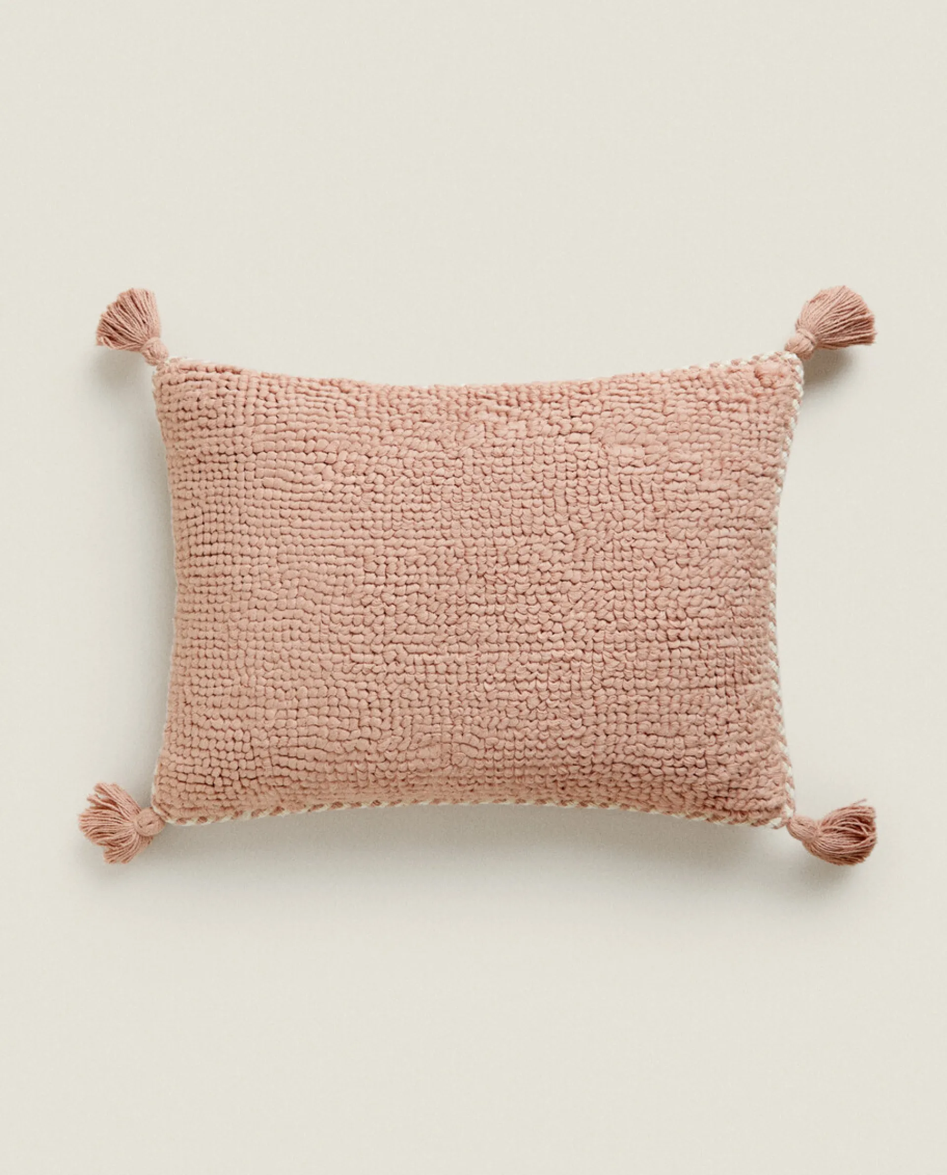 Throw Pillows*ZARA Home Throw Pillow Cover With Tassels Pink