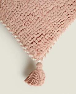Throw Pillows*ZARA Home Throw Pillow Cover With Tassels Pink