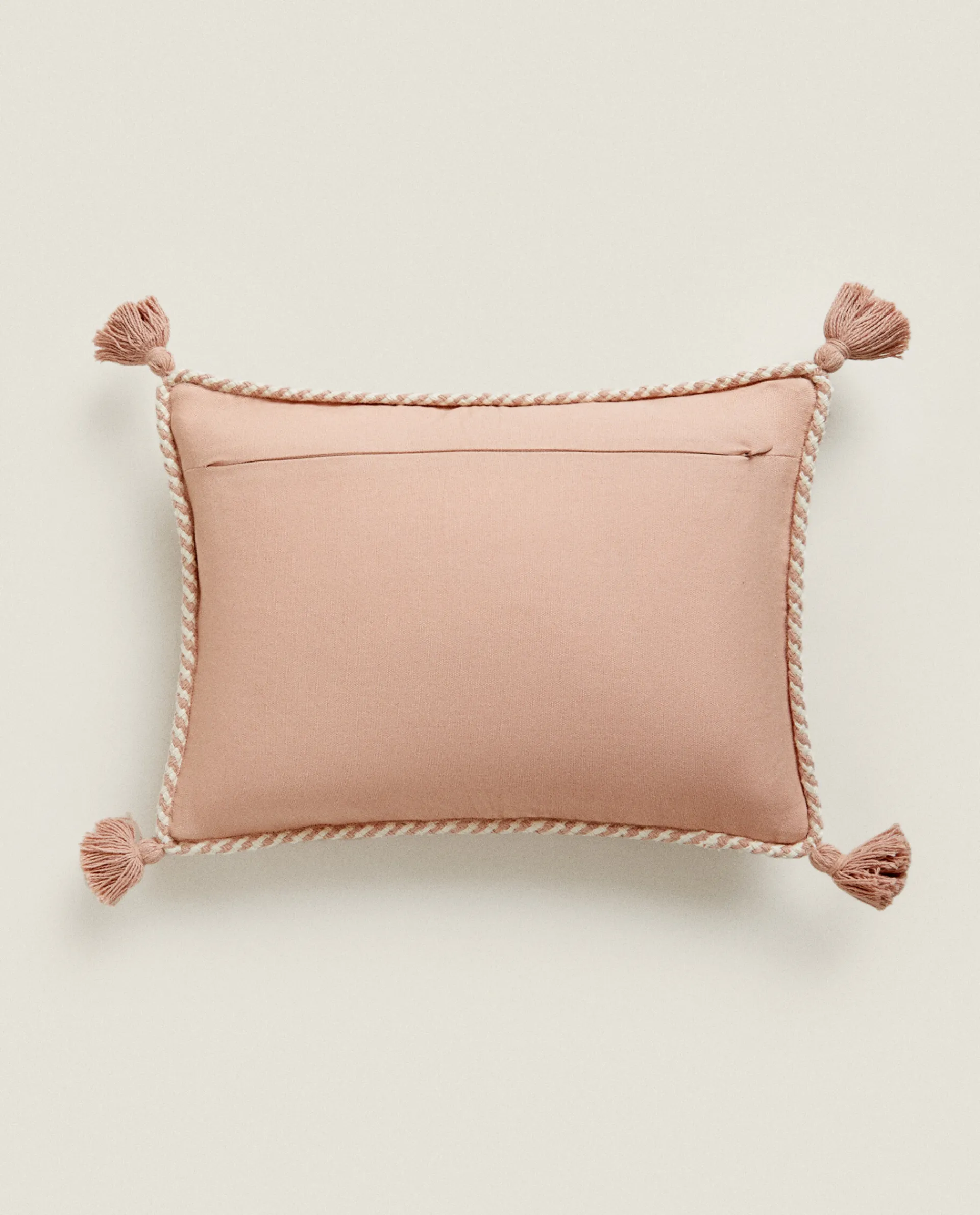 Throw Pillows*ZARA Home Throw Pillow Cover With Tassels Pink