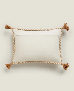 Throw Pillows*ZARA Home Throw Pillow Cover With Tassels Natural Colour