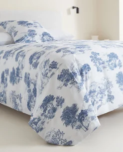 Duvet Covers*ZARA Home Toile De Jouy Duvet Cover Blue