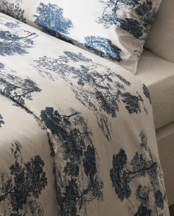 Duvet Covers*ZARA Home Toile De Jouy Duvet Cover Blue