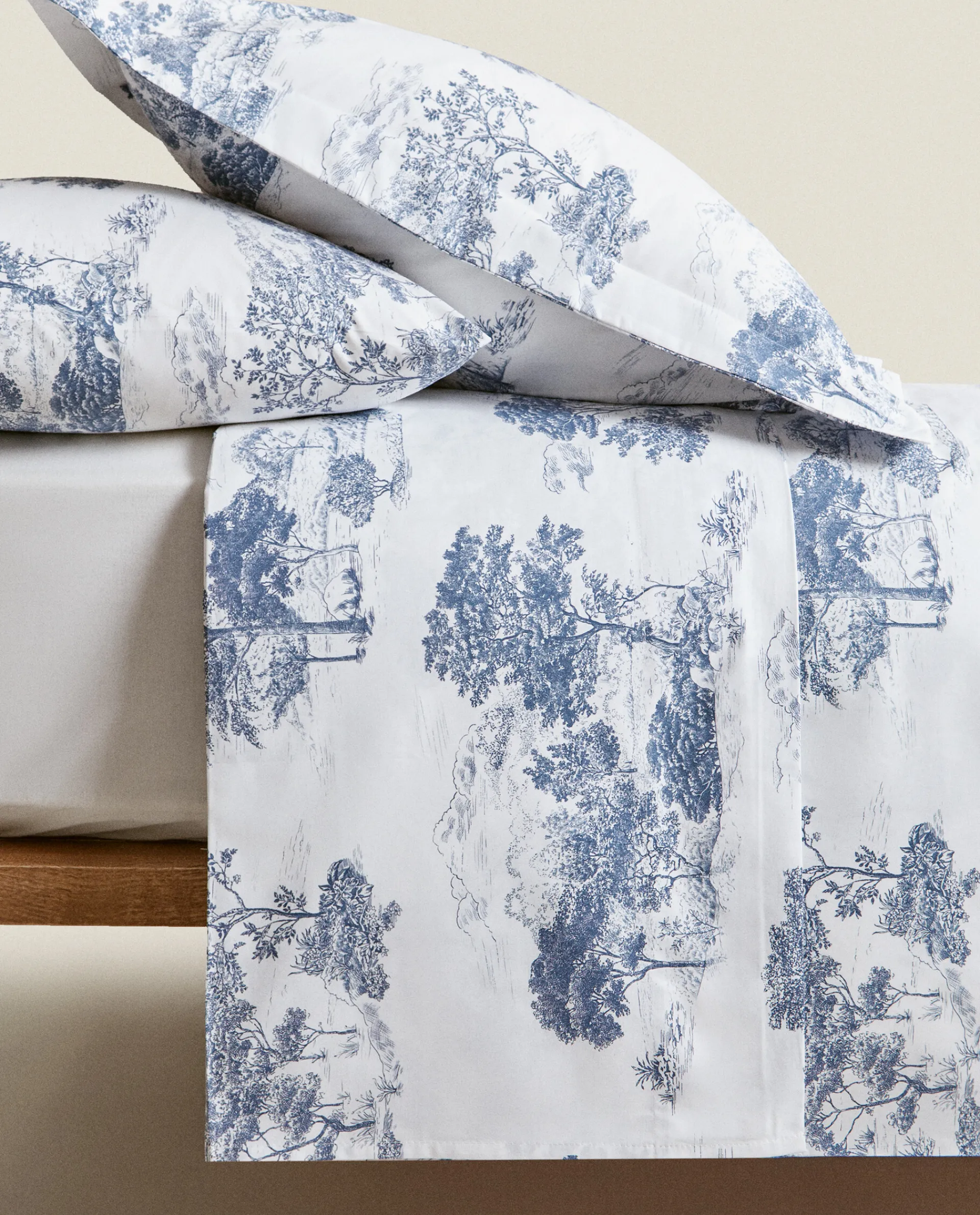 Duvet Covers*ZARA Home Toile De Jouy Duvet Cover Blue