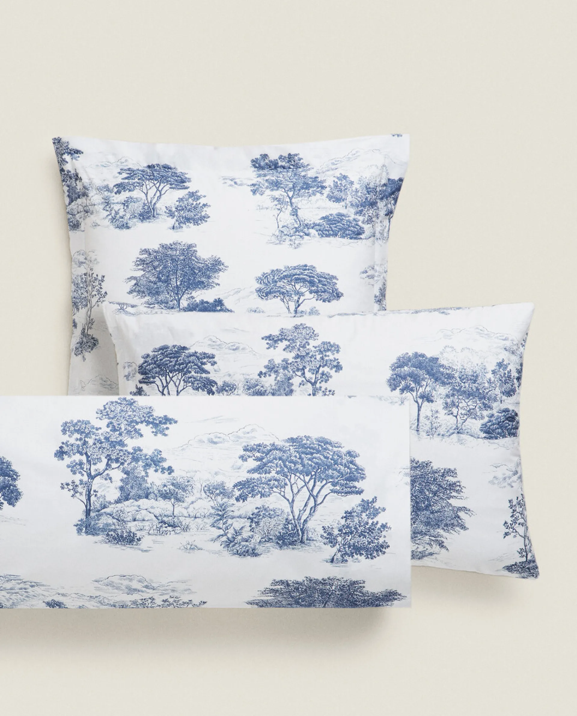 Pillowcases*ZARA Home Toile De Jouy Pillowcase Blue