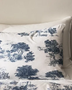 Pillowcases*ZARA Home Toile De Jouy Pillowcase Blue