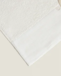 Bathroom*ZARA Home Towel With Bunny Applique Cream