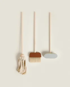 Playing*ZARA Home Toy Cleaning Cart Set Cream