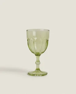 Glasses And Flutes*ZARA Home Transparent Water Glass Green