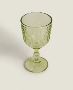 Glasses And Flutes*ZARA Home Transparent Water Glass Green