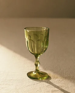 Glasses And Flutes*ZARA Home Transparent Water Glass Green