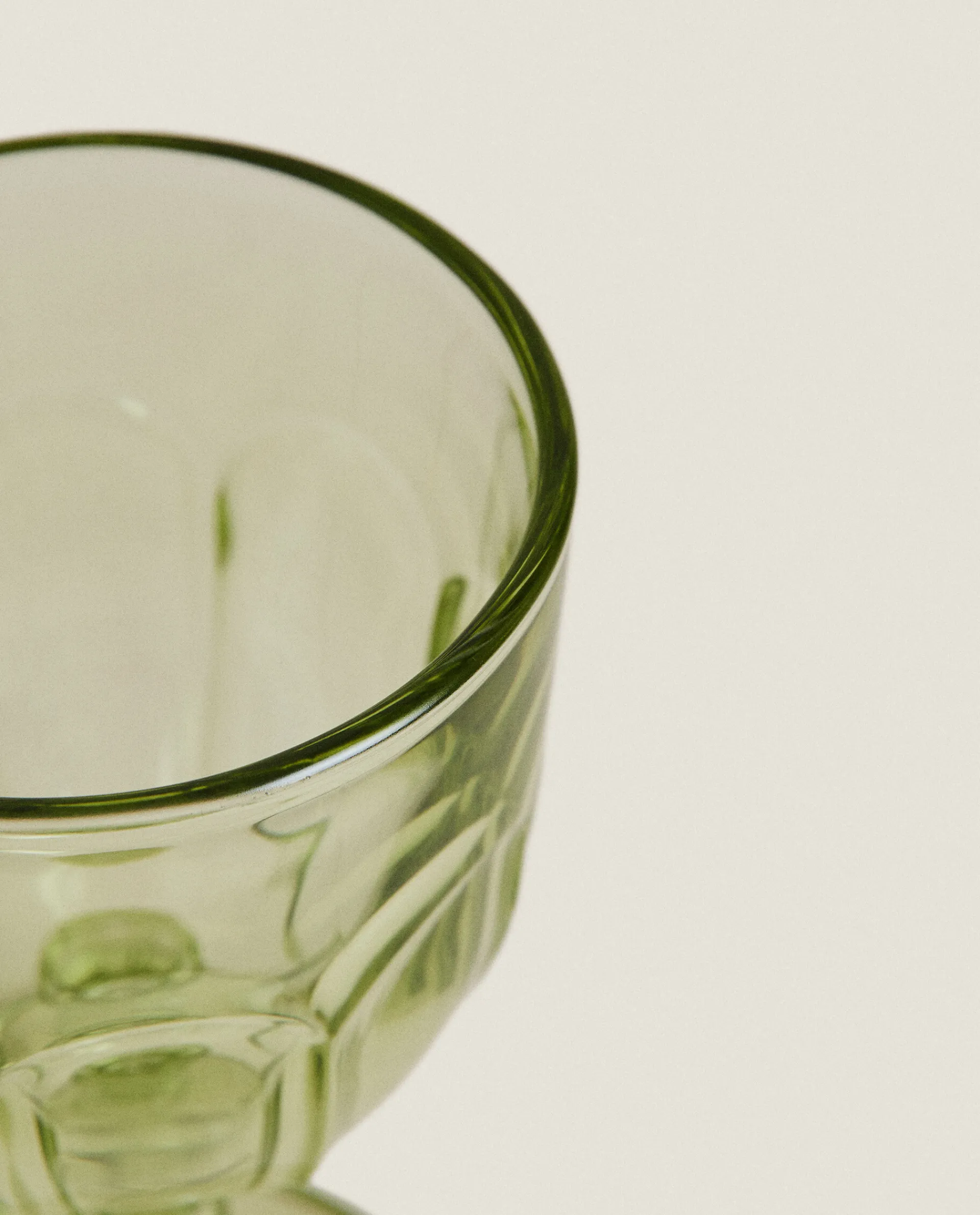 Glasses And Flutes*ZARA Home Transparent Water Glass Green