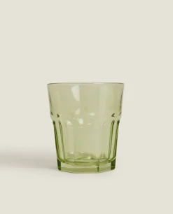 Tumblers*ZARA Home Transparent Water Glass Green