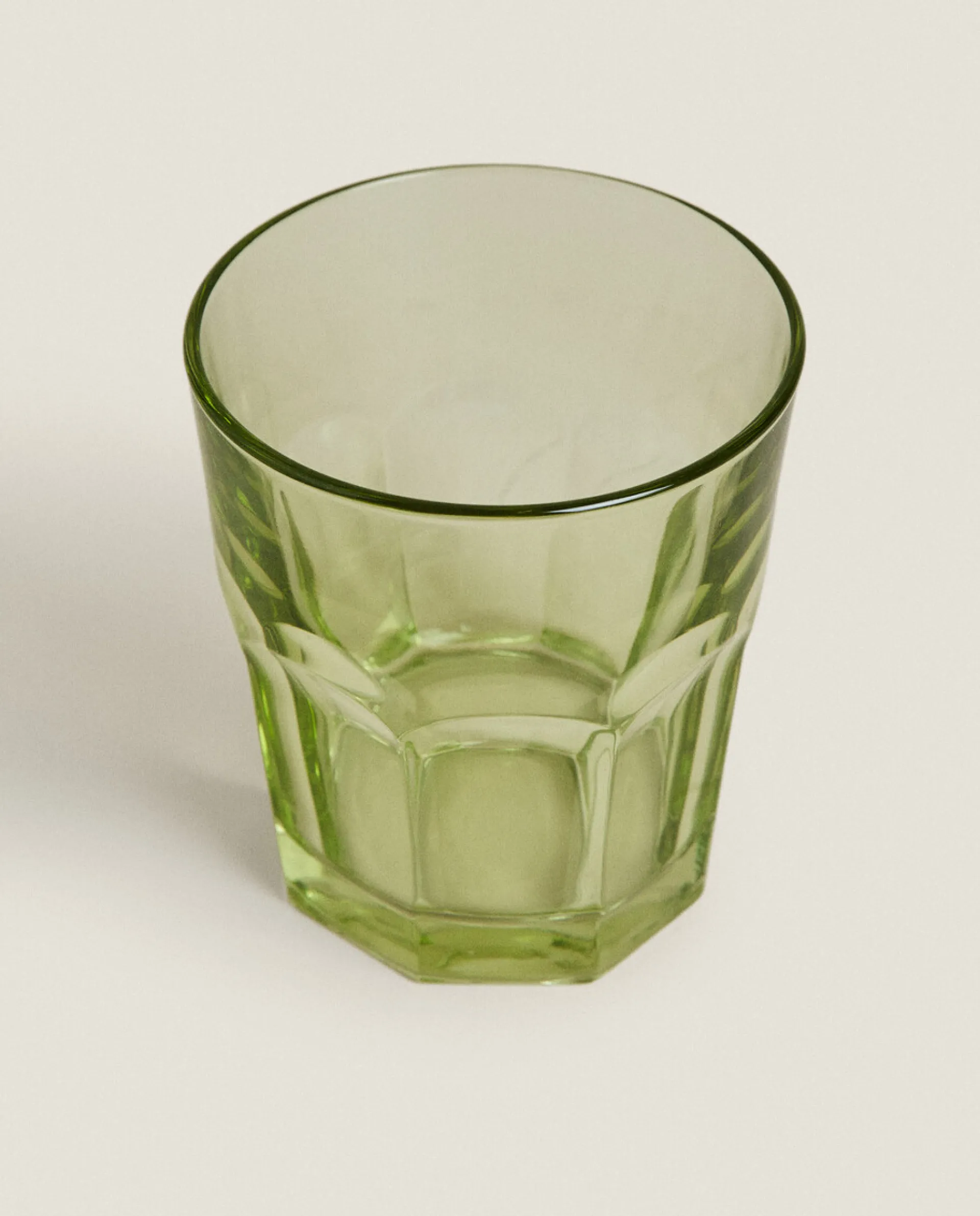 Tumblers*ZARA Home Transparent Water Glass Green