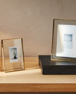 Frames And Canvases*ZARA Home Triangular Frame Golden