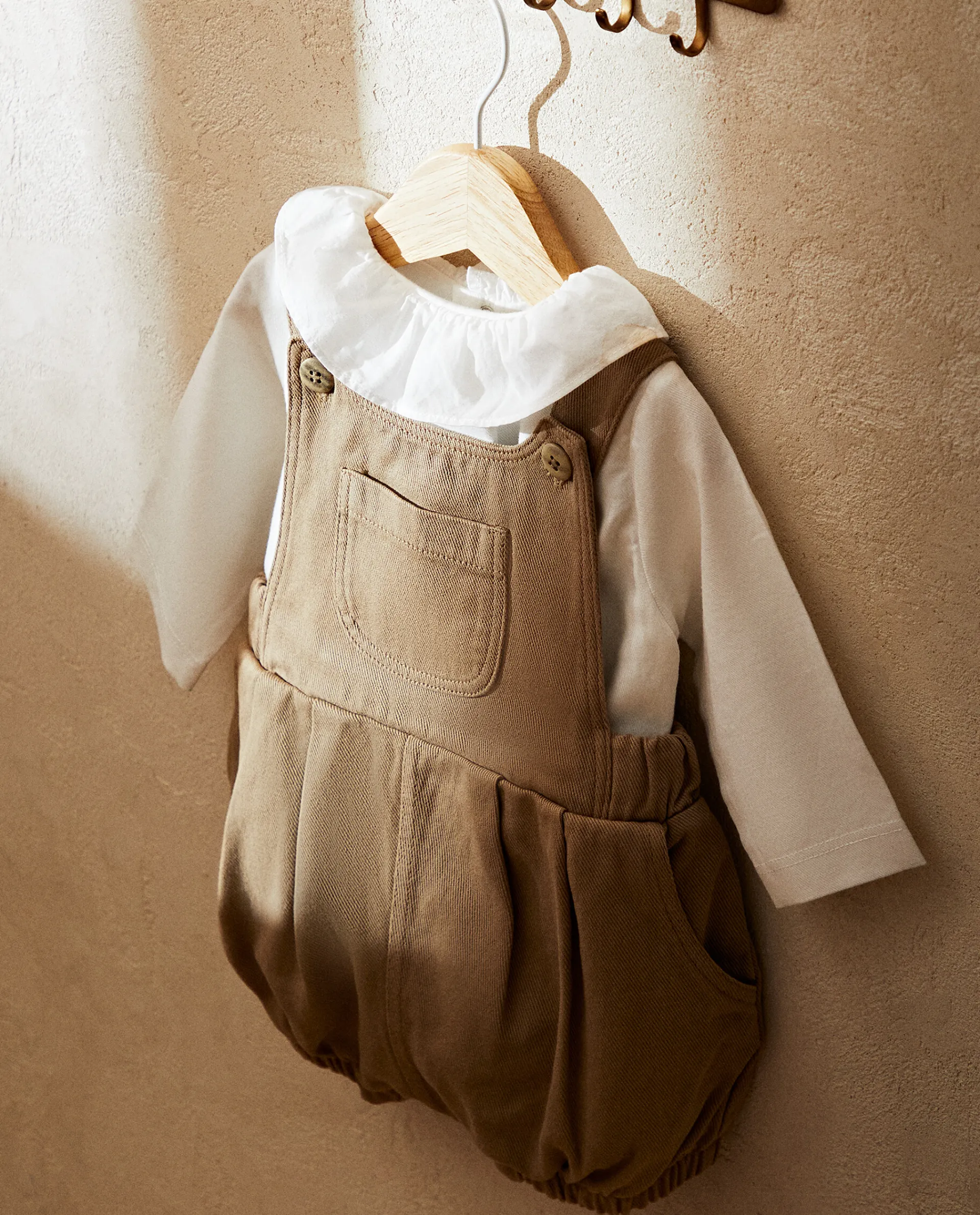 Clothing And Footwear*ZARA Home Twill Overalls Brown