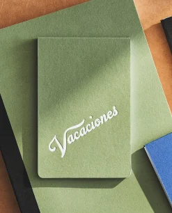 Stationery*ZARA Home Vacaciones Notepad X Saint-Lazare Green