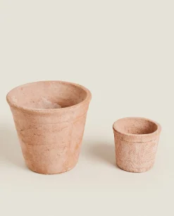 Flowerpots*ZARA Home Vase Terracotta