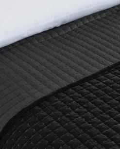 Quilts*ZARA Home Velvet Quilt Black