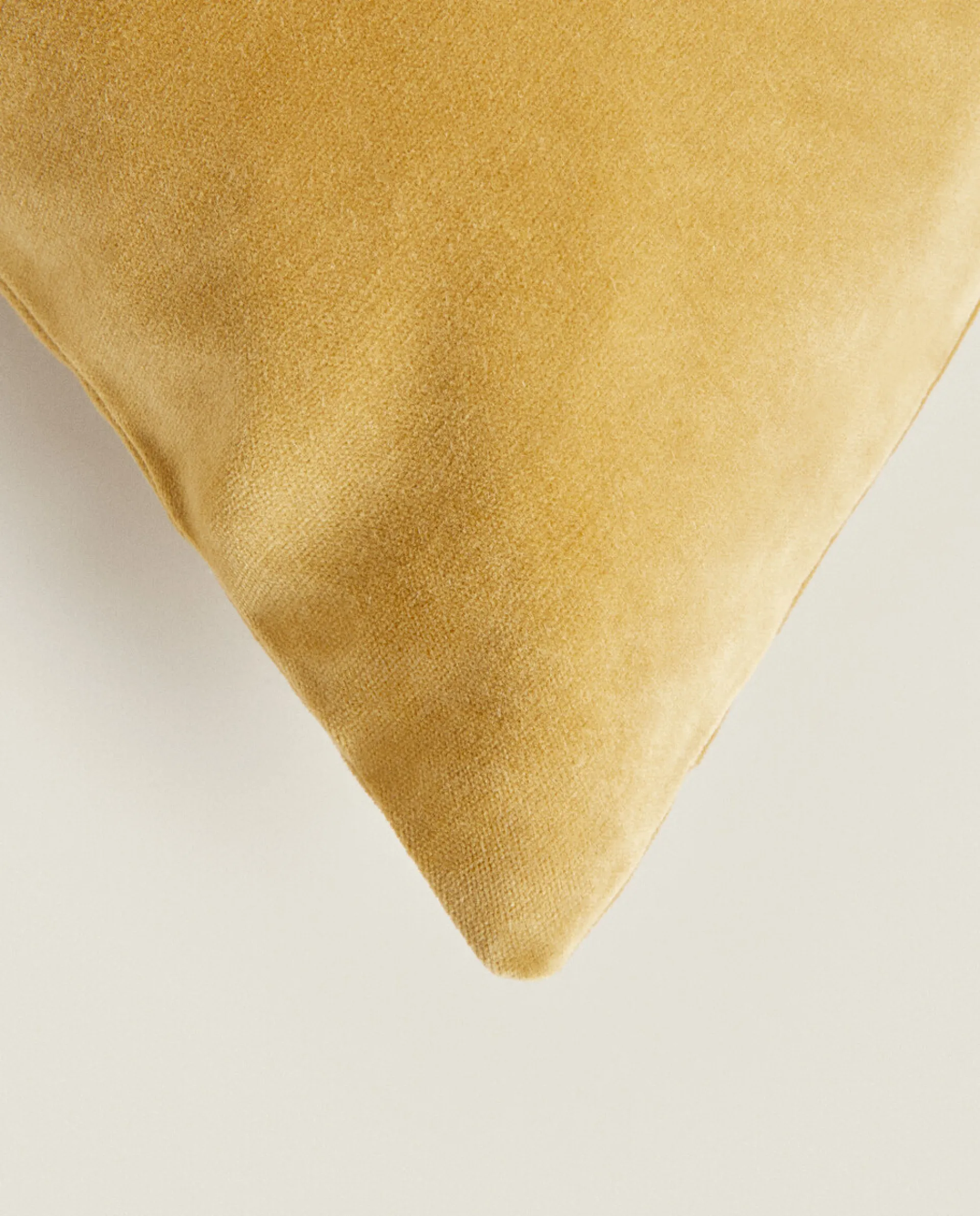 Solid*ZARA Home Velvet Throw Pillow Cover Mustard Yellow