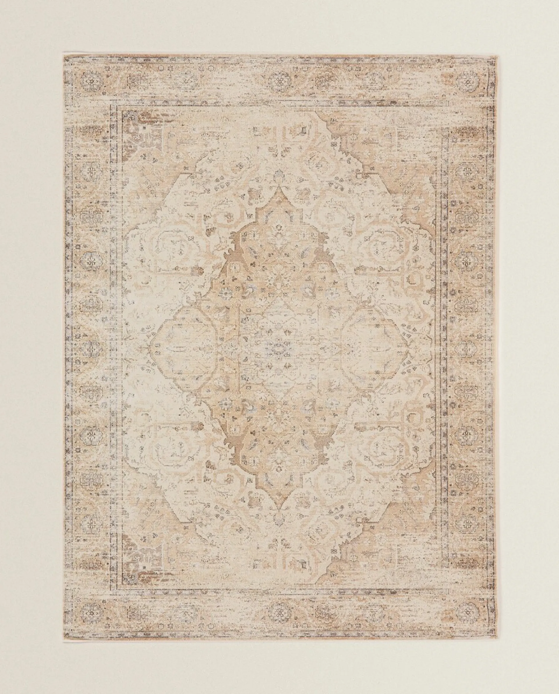 Vintage Design*ZARA Home Vintage Style Rug Brown