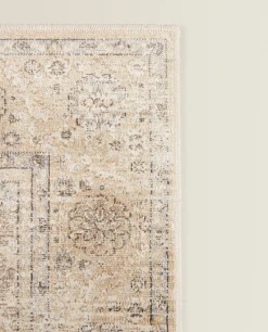Vintage Design*ZARA Home Vintage Style Rug Brown