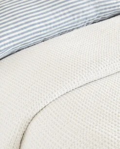 Bedspreads*ZARA Home Waffle Knit Bedspread White