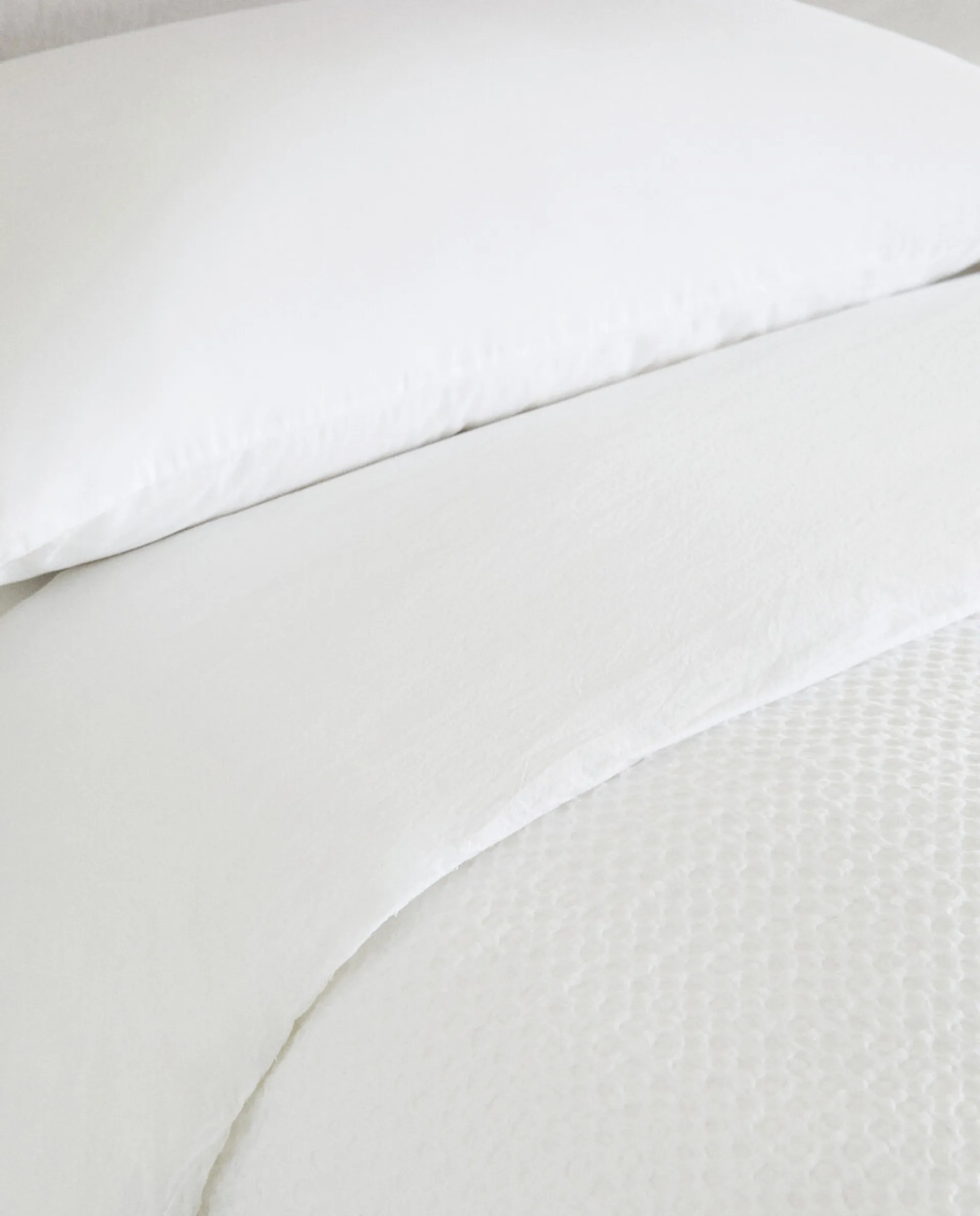 Duvet Covers*ZARA Home Waffle-Knit Duvet Cover White