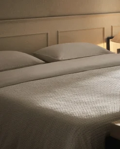 Duvet Covers*ZARA Home Waffle-Knit Duvet Cover White