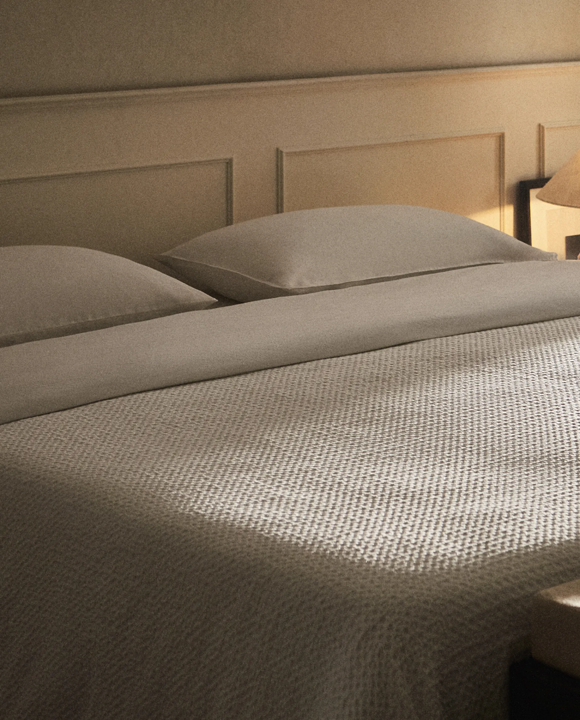 Duvet Covers*ZARA Home Waffle-Knit Duvet Cover White