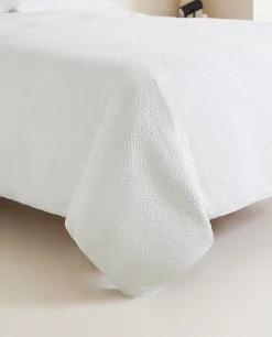 Duvet Covers*ZARA Home Waffle-Knit Duvet Cover White